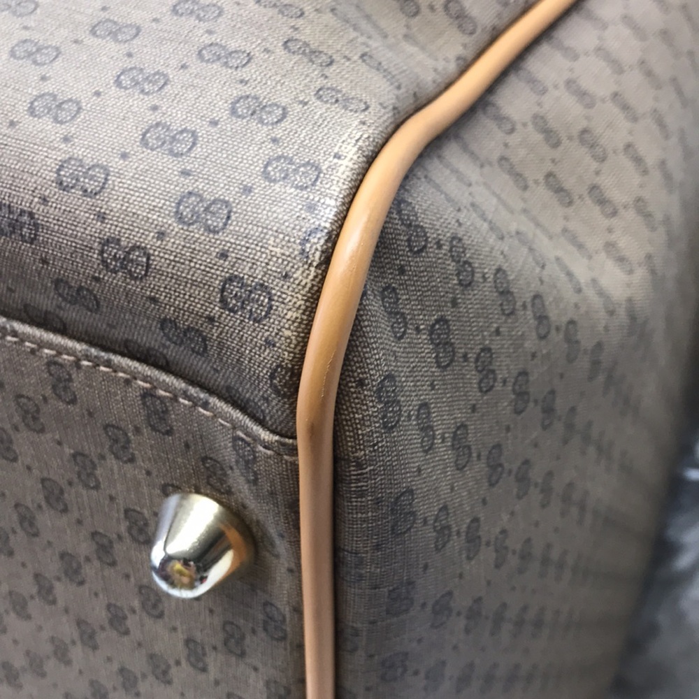 GUCCI DUFFLE TRAVEL BAG  WEEKENDER VINTAGE SHERRY - Picture 6 of 16